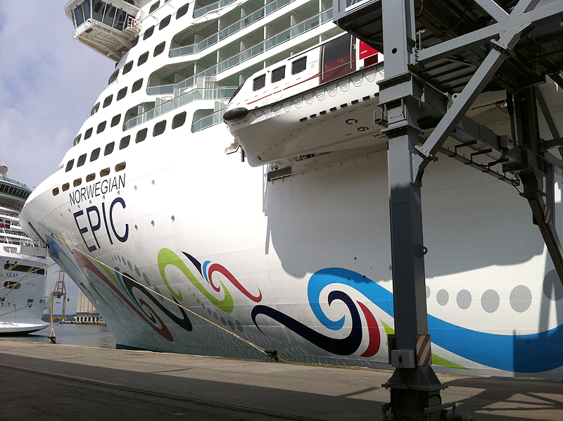 El Norwegian Epic es uno de los mayores cruceros del Mediterráneo El Norwegian Epic es uno de los mayores cruceros del Mediterráneo