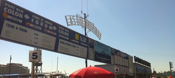 Punto de salida en el puerto