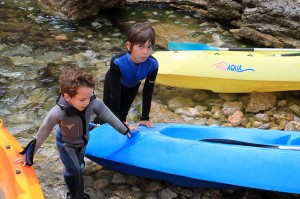 Parada en una cala de la Costa Brava