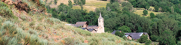 El pueblo de Gavàs en Valls d'Àneu