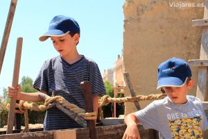 Levantando muros al estilo de los íberos de Calafell