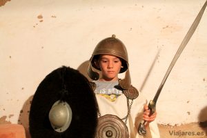 Joven guerrero íbero en la Ciudadela de Calafell