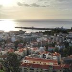 El puerto de Funchal visto desde la Fortaleza do Pico