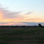Atardecer en los campos de Villenouvelle