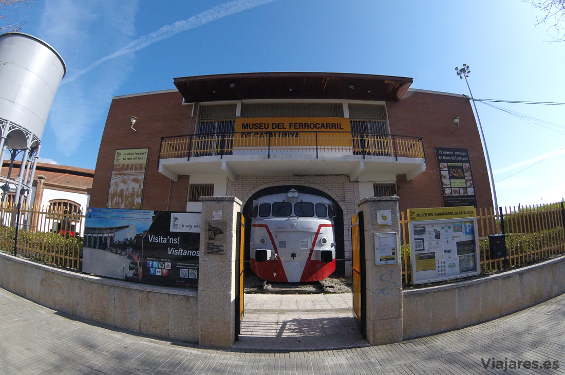 Entrada al Museu del Ferrocarril de Catalunya