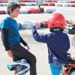 Comentando las carreras en Karting Vendrell