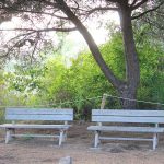 Bancos para descansar en unos de los caminos de Remolar - Filipines